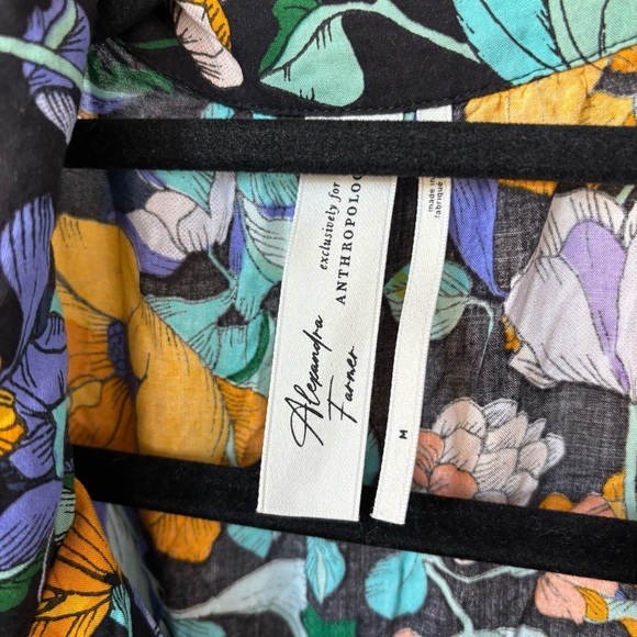 Alexandra Farmer for Anthropologie Floral Pajama Set Size M - Picture 2 of 10